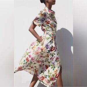 Zara Poplin Shirt Dress